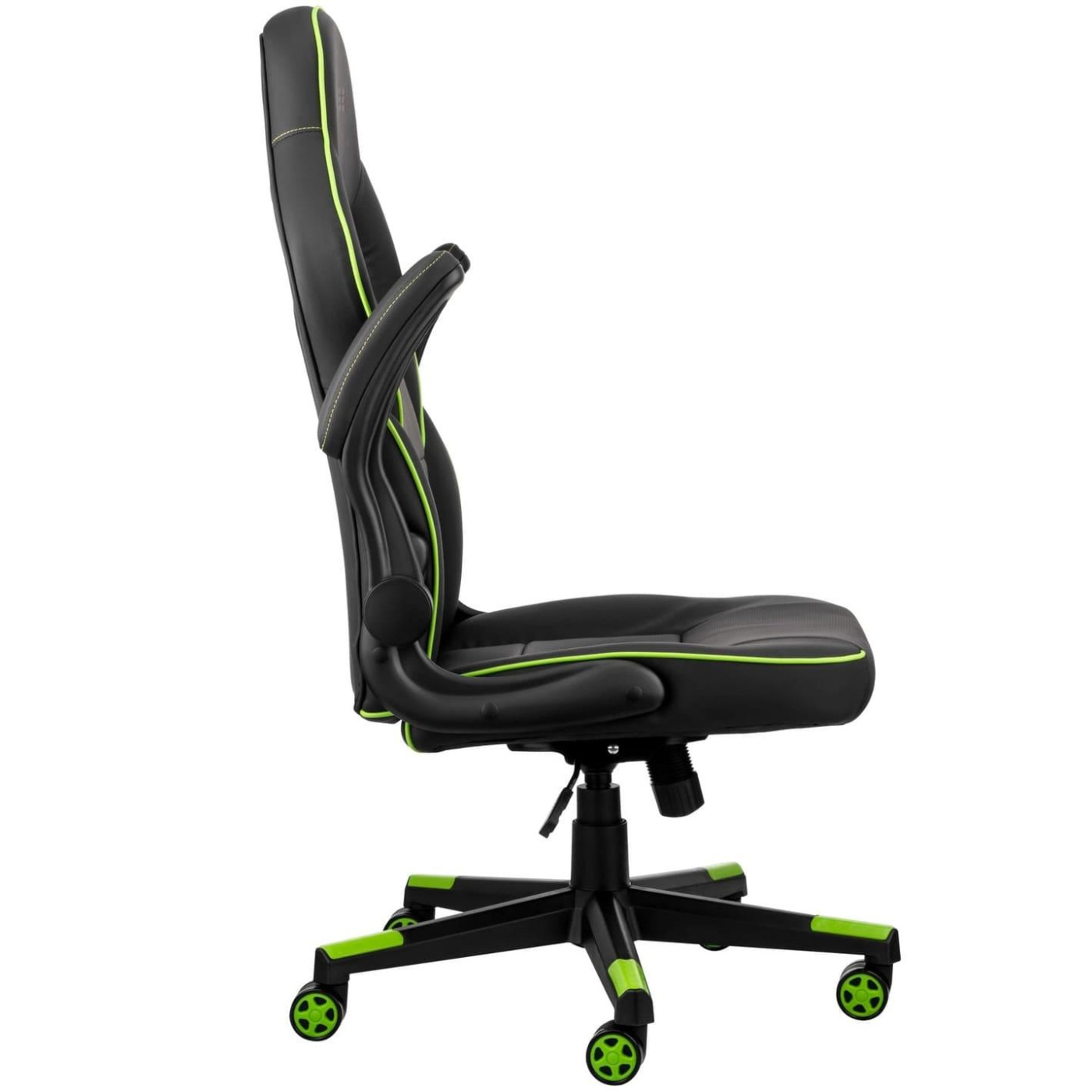Ігрове крісло 2E Gaming Hebi Black/Green (2E-GC-HEB-BK)