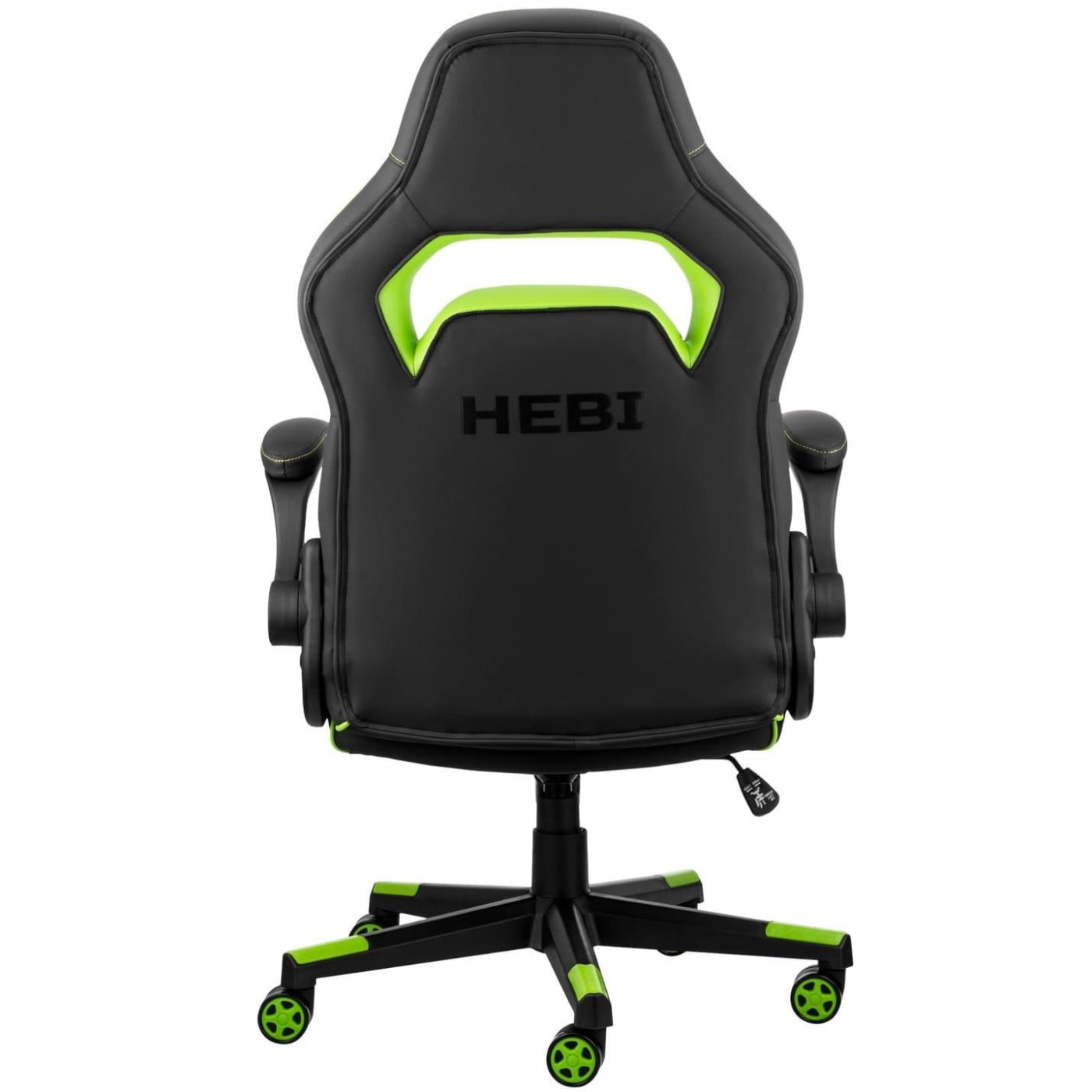 Ігрове крісло 2E Gaming Hebi Black/Green (2E-GC-HEB-BK)