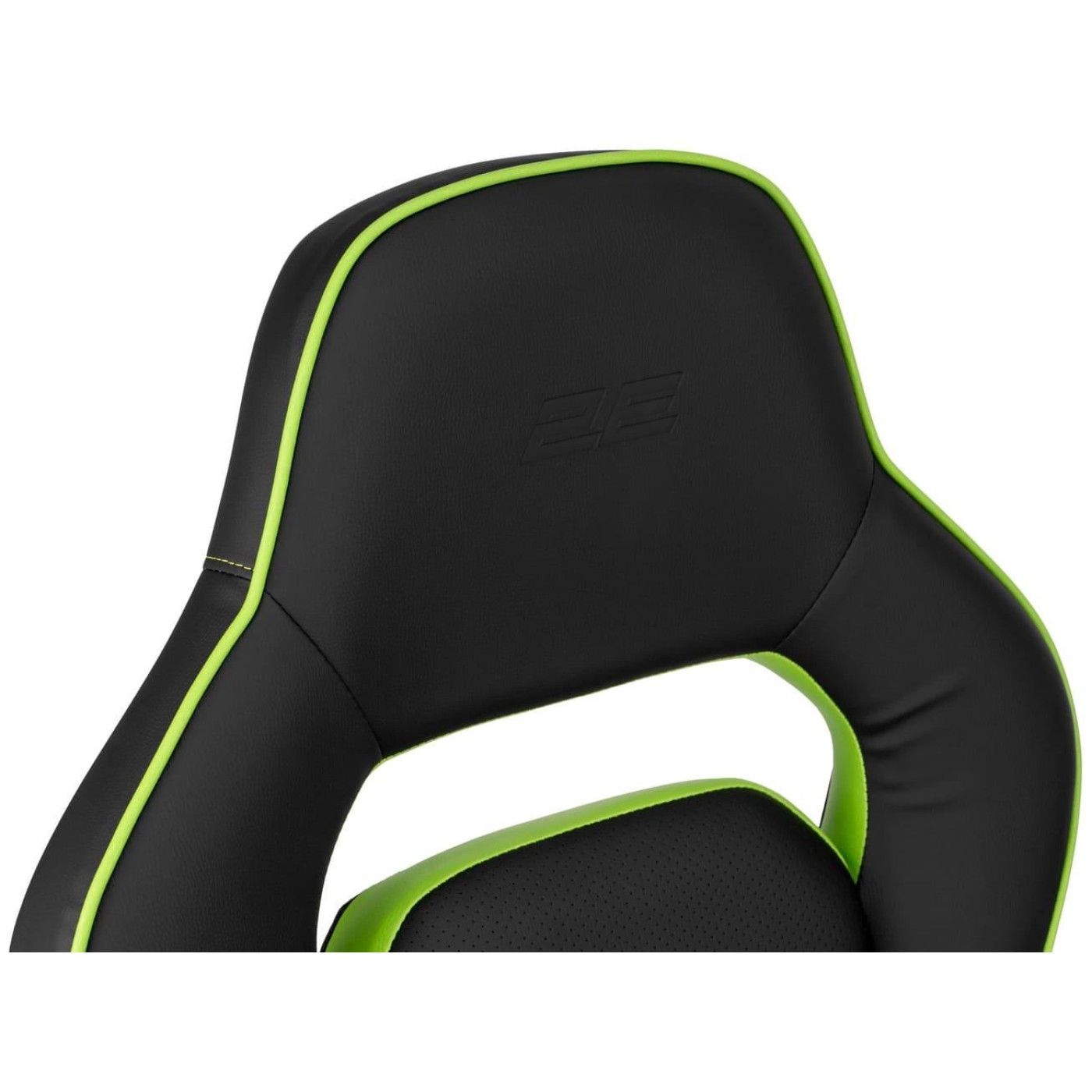 Ігрове крісло 2E Gaming Hebi Black/Green (2E-GC-HEB-BK)