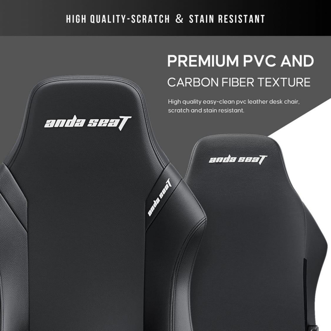 Ігрове крісло Anda Seat Luna L Black (AD18-44-B-PV)