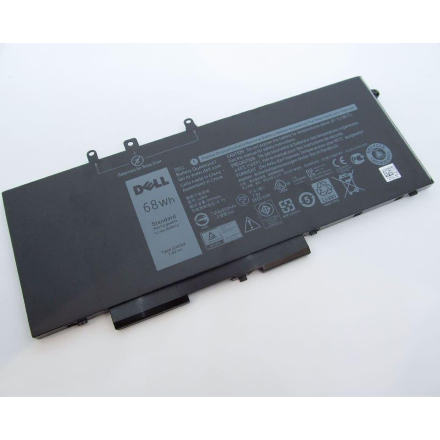 Акумулятор Dell Latitude 5480 GJKNX (long), 68Wh (8500mAh), 4cell, 7.6V, Li- (A47312)
