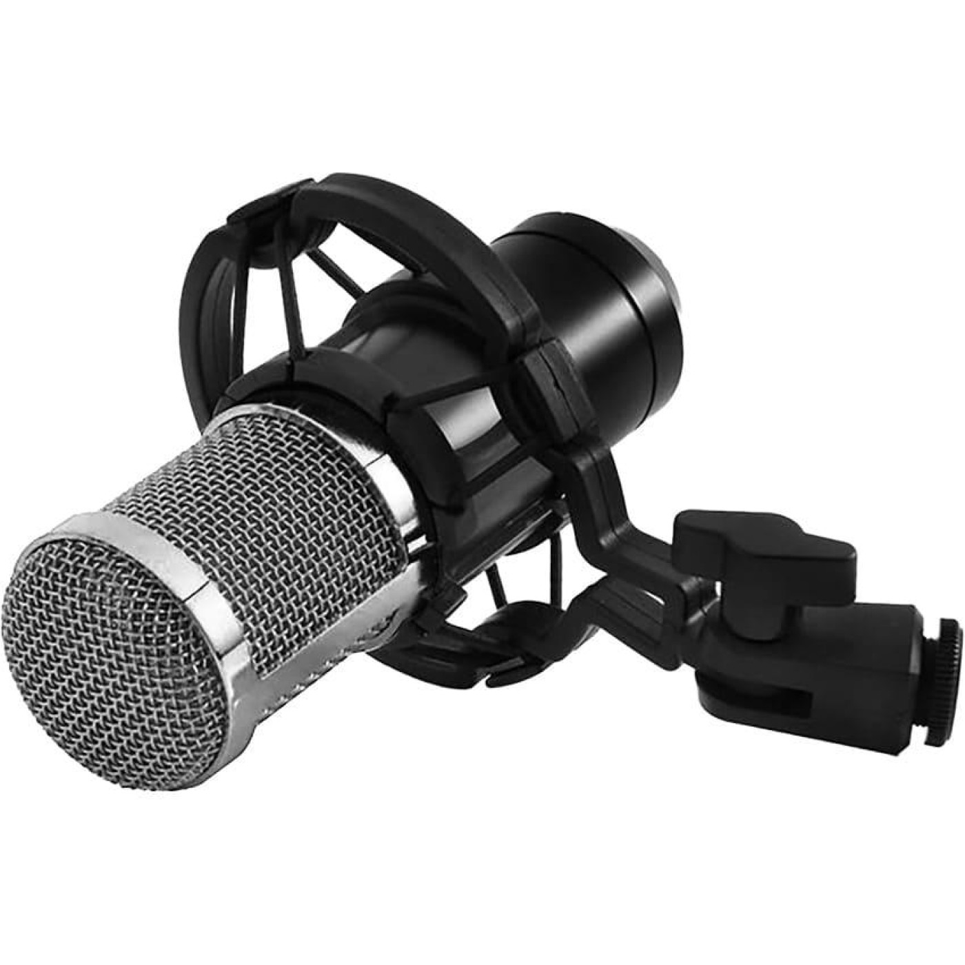 Ігровий стрим микрофон Media-Tech Професийний набир XLR USB сриблястий