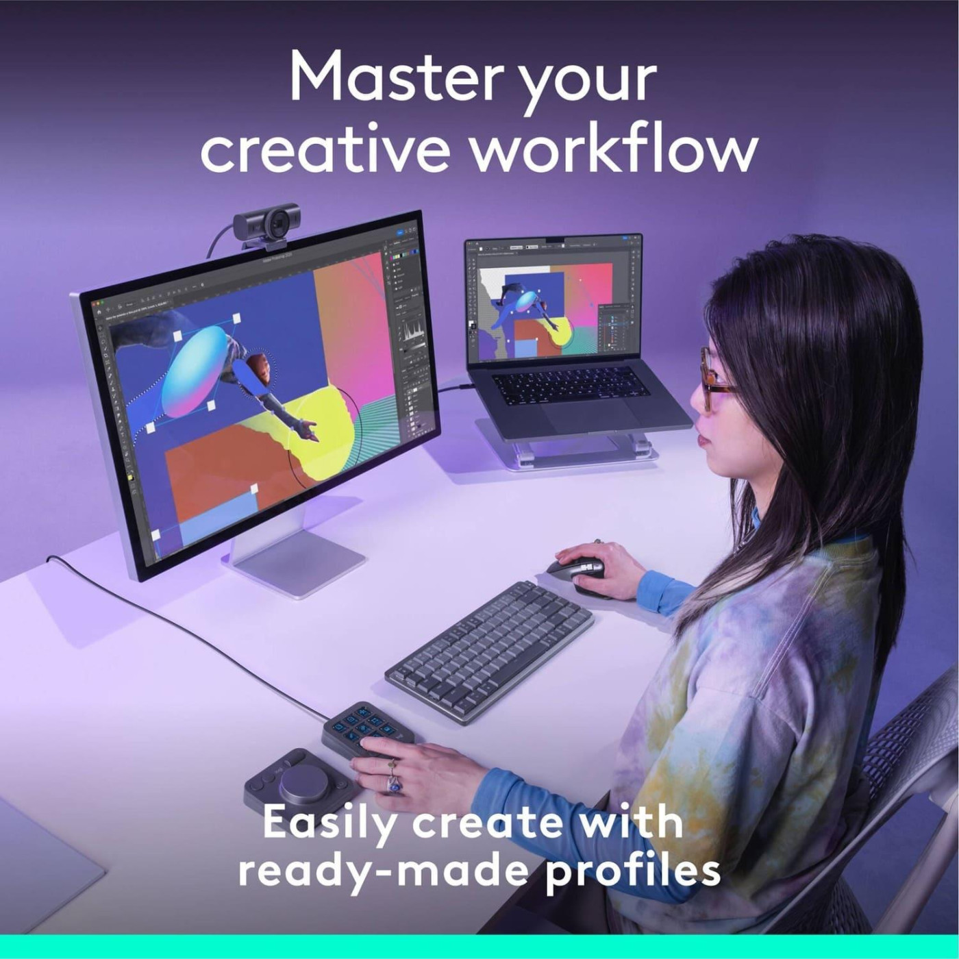 Контролер Logitech MX Creative Console Graphite