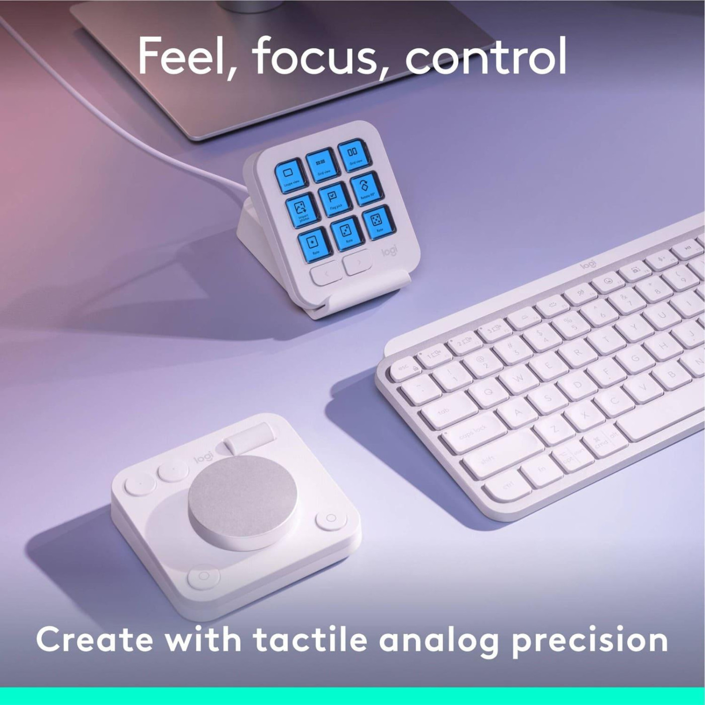 Контроллер Logitech MX Creative Console Pale Grey