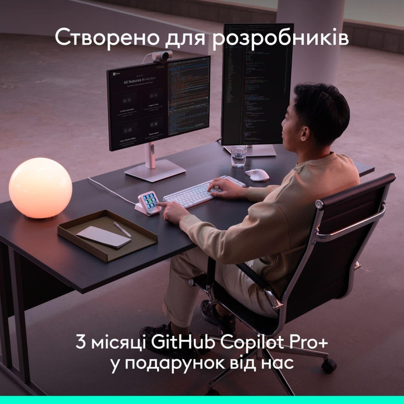 Контроллер LOGITECH MX Keypad Pale Grey