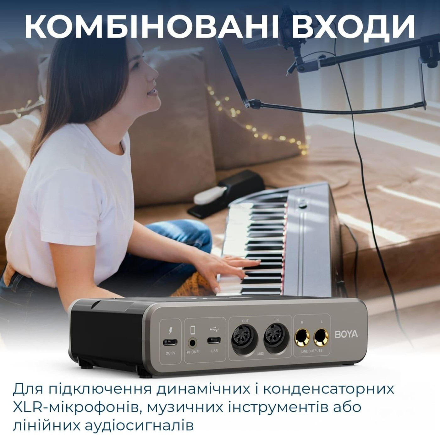 Аудиоинтерфейс BOYA BY-AM4