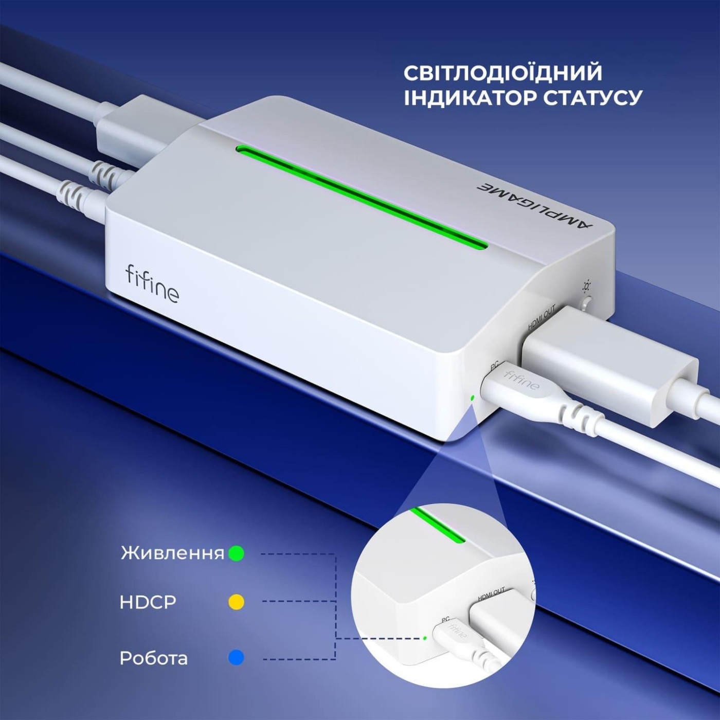 Устройство захвата видео Fifine V3W Game collection card