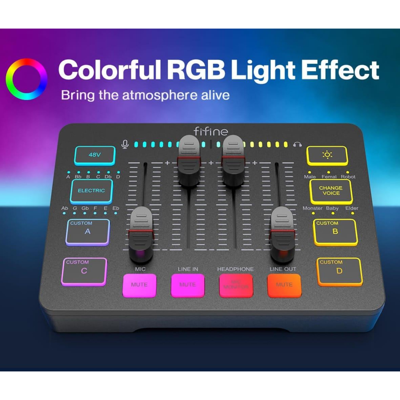 Мікшер Fifine SC3 Sound Card