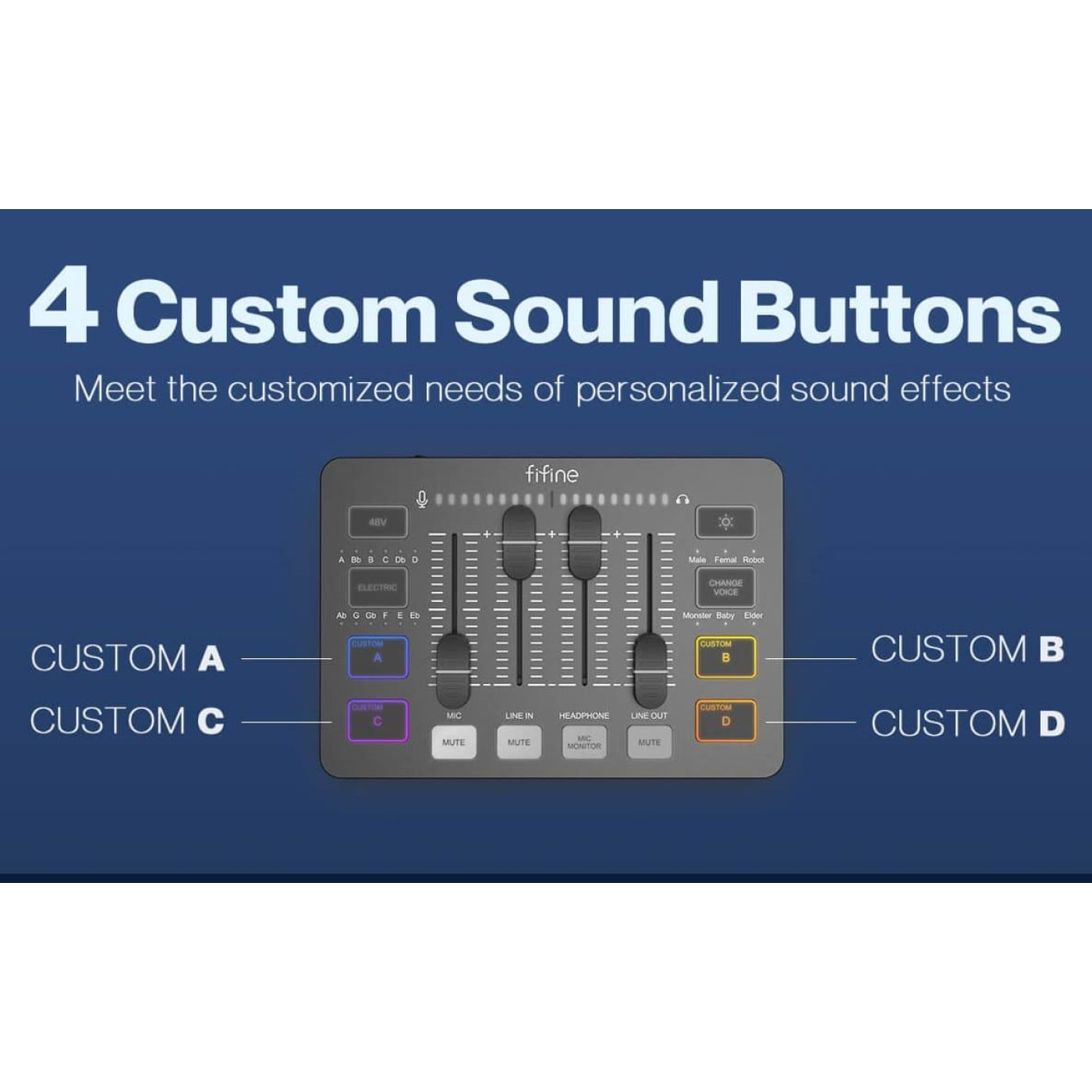 Мікшер Fifine SC3 Sound Card