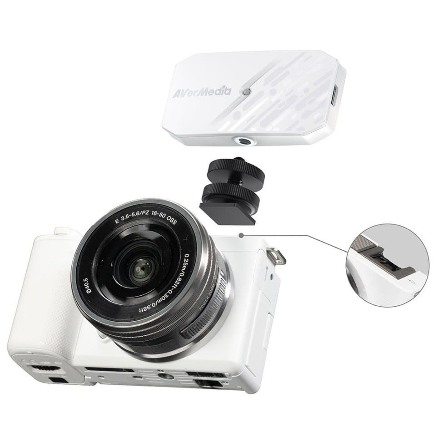 Устройство захвата видео AVerMedia BU113G2 CamStream 4K 2160p144 (pass-trought) 1080p60 (record) White