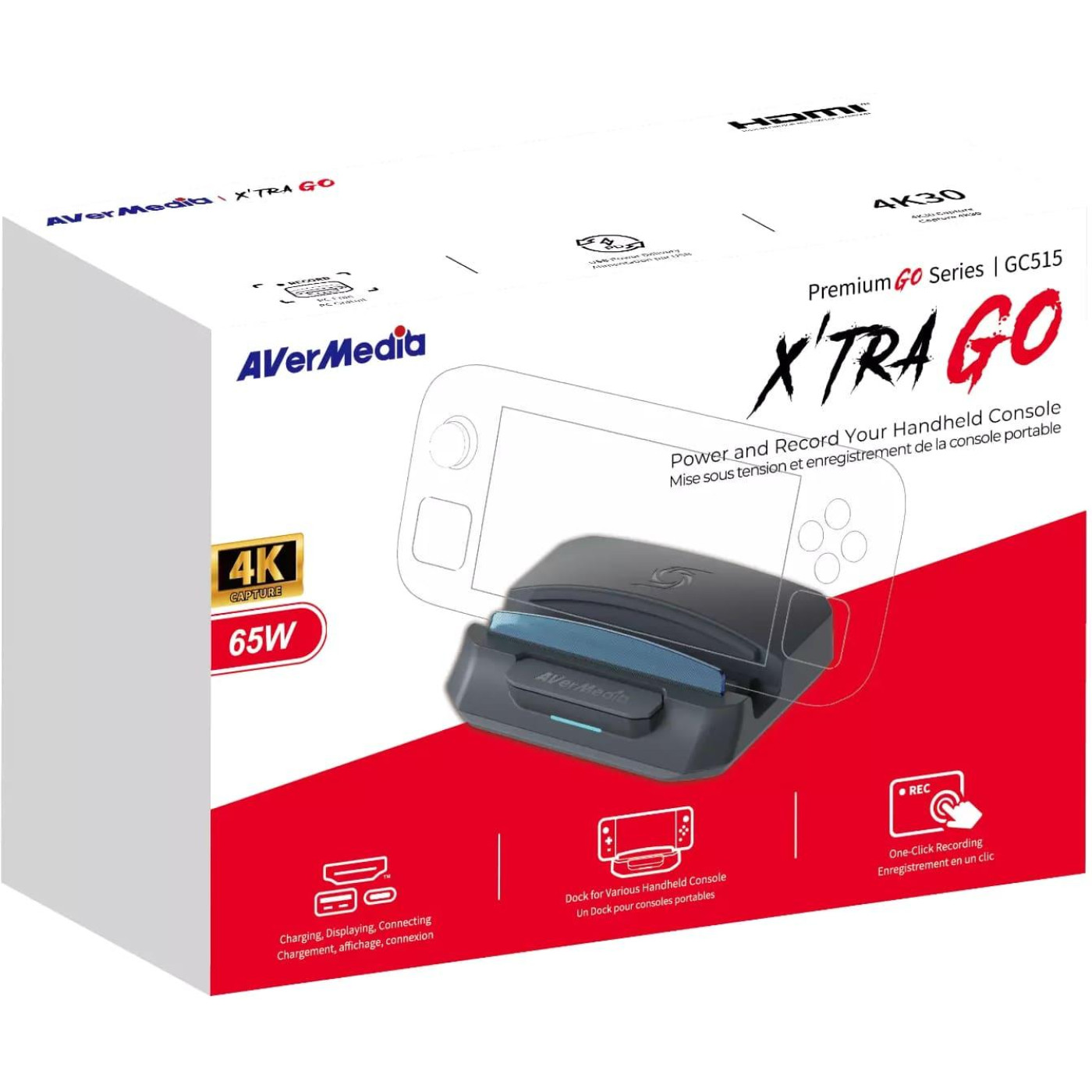 Устройство захвата видео AverMedia GC515 XъTRA GO, 2160p60(pass-trought), 2160p30(record), чорний