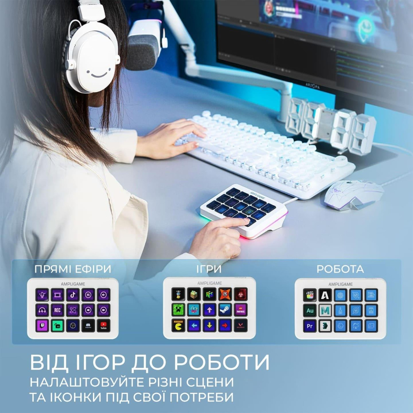 Контролер Fifine Stream Deck D6W
