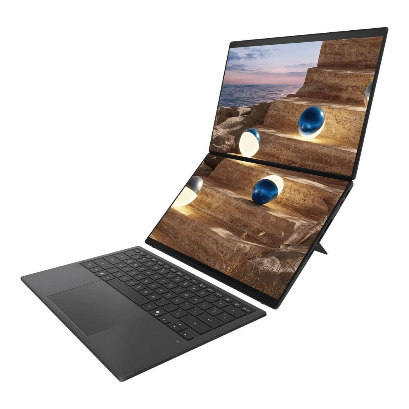 Ноутбук ASUS 14 Zenbook Duo UX8407AA-SN604W 3K Touch OLED/Intel Core Ultra X9 378H/32GB/2TB/UMA/W11P/Silver (90NB16V1-M00ZD0)