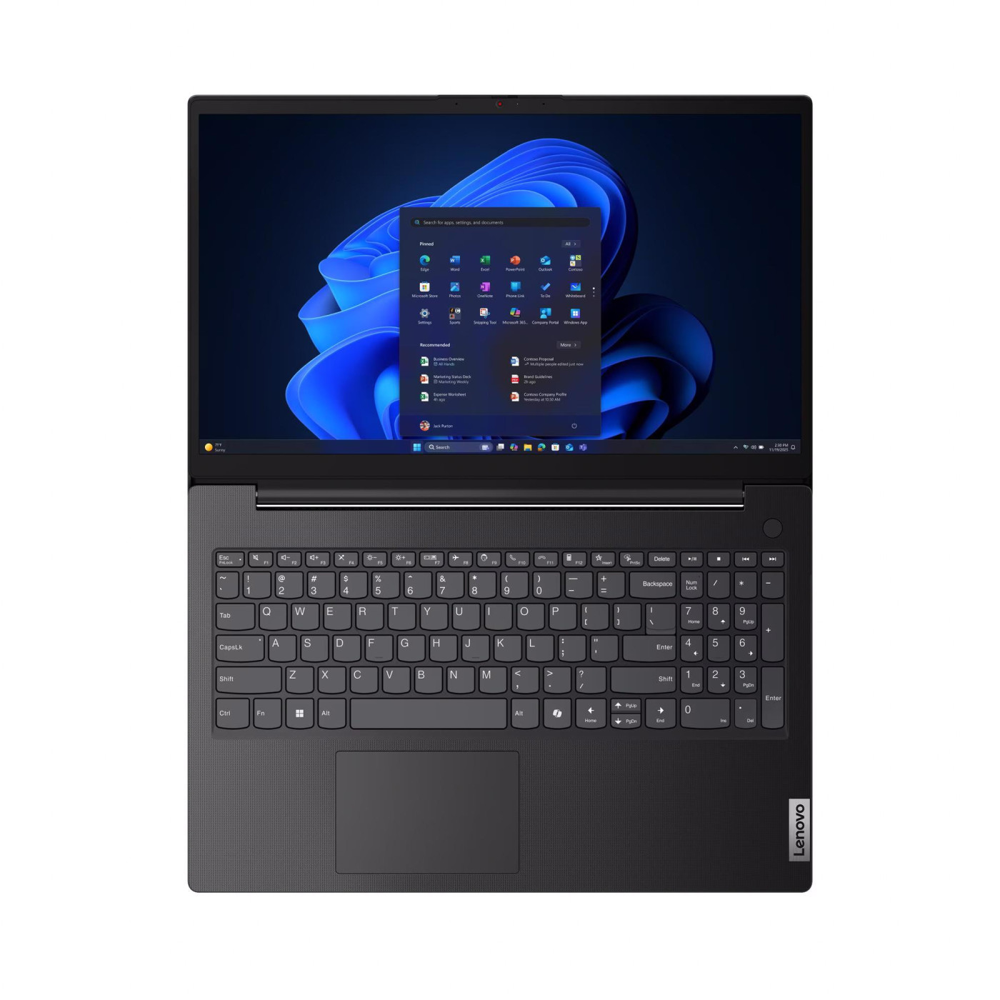 Ноутбук Lenovo 15.6 V15 G6 ARP F/Ryzen 5 150/16GB/512 SSD/Radeon 660M/DOS/Business Black (83UU0027RA)