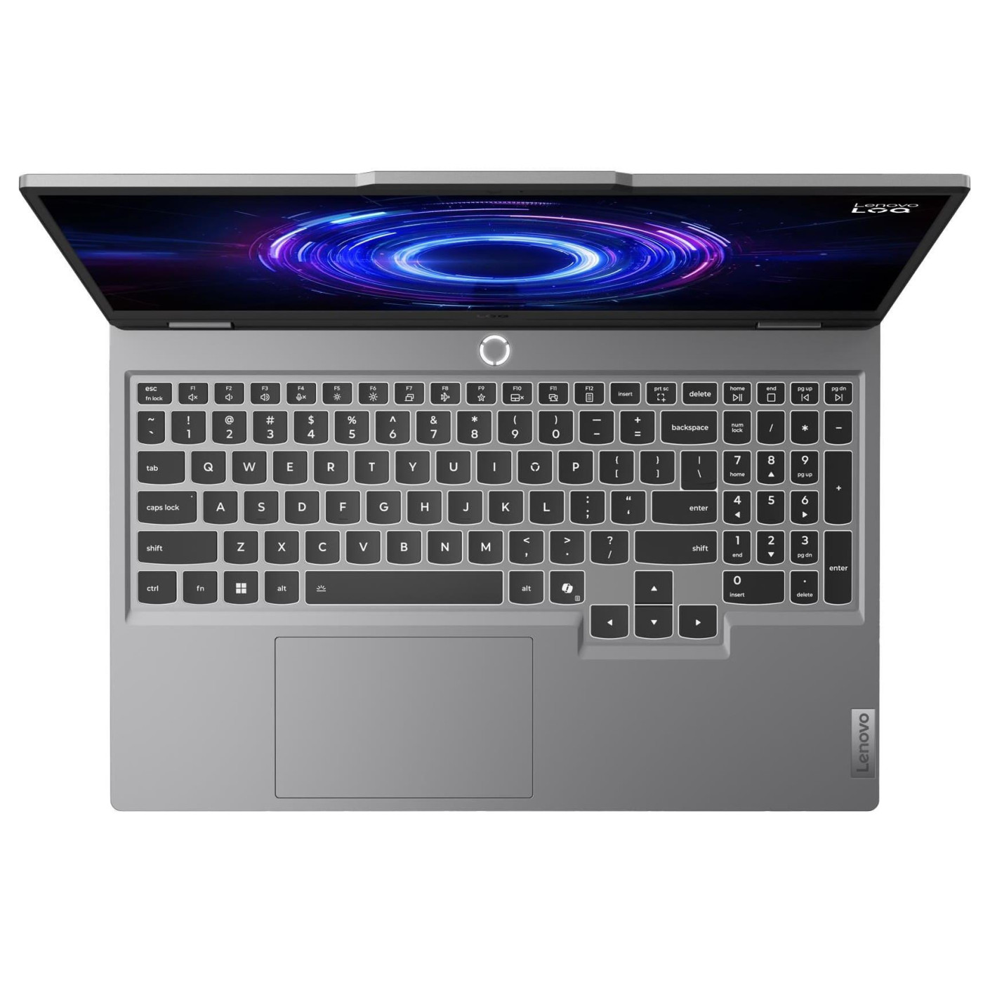 Ноутбук Lenovo 15.6 LOQ 15IRX10 FHD IPS/Intel i7-13650HX/32GB/1TB/RTX 5060/DOS/Luna Gray (83JE014JRA)