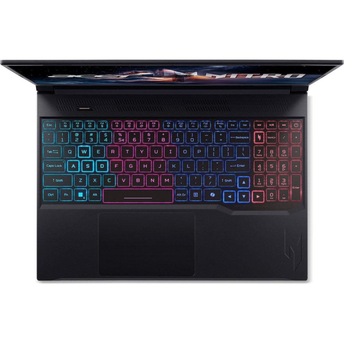Ноутбук Acer 16 Nitro V 16S ANV16S-71-7771 FHD IPS 180Hz/Intel Core 7 240H/16GB/1TB/RTX 5060/W11H/Obsidian Black (NH.U24AA.003)