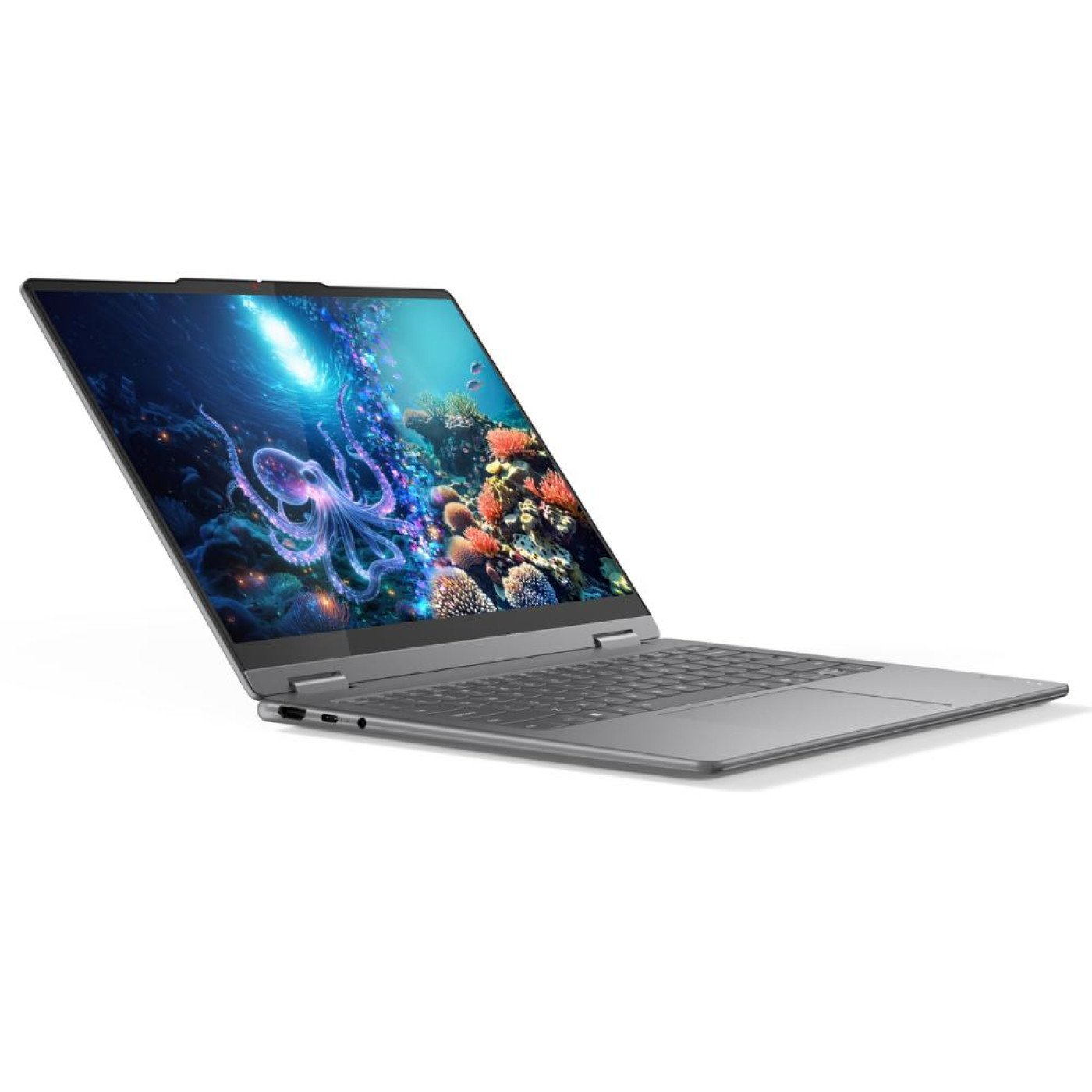 Ноутбук Lenovo 14 Yoga 7 2-in-1 14ILL10 2.8K OLED/U5-226V/16GB/1TB/Intel UHD/DOS/Pen/Luna Grey (83JQ009URA)