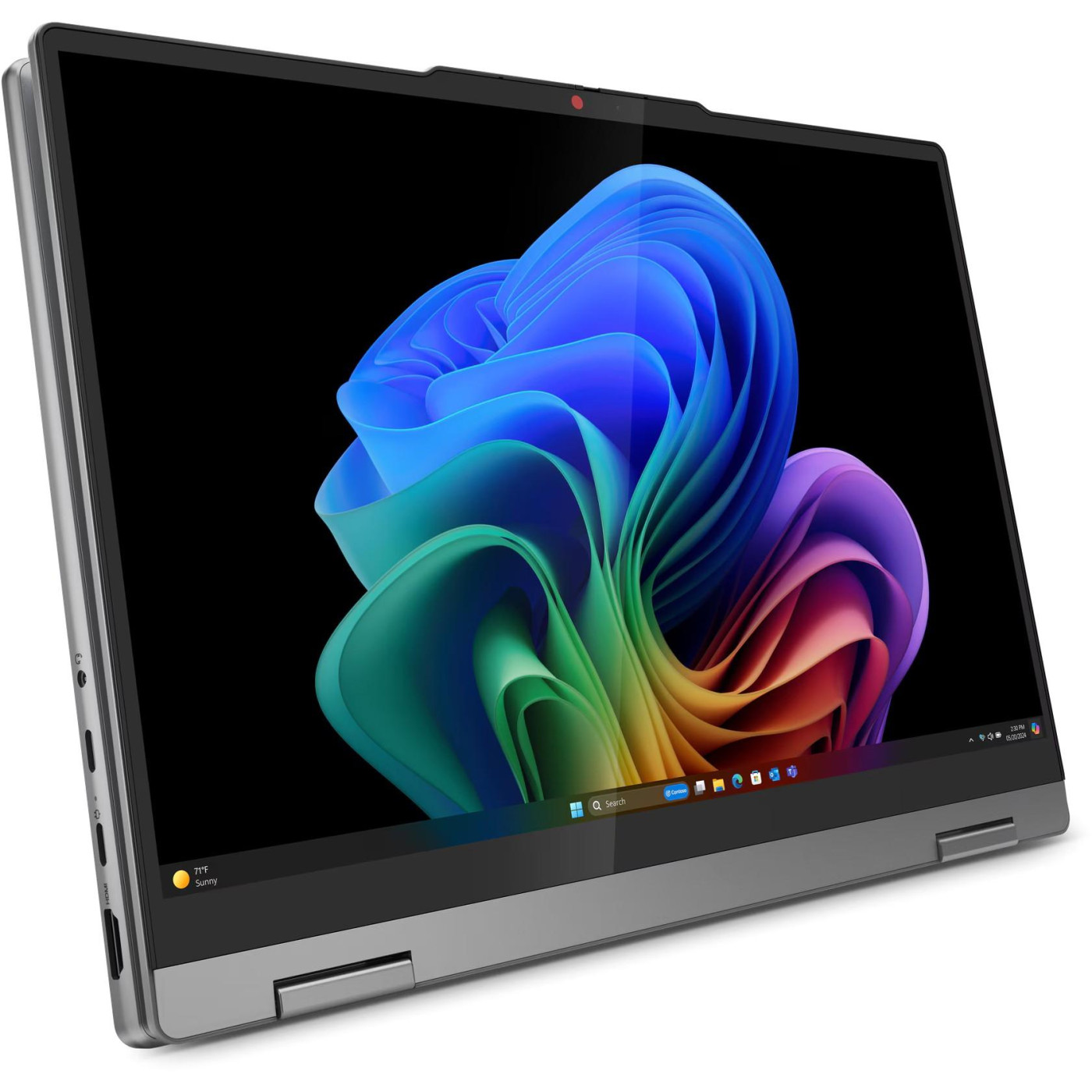 Ноутбук Lenovo 14 IdeaPad 5 2-in-1 14Q8X9 OLED (1920x1200) Full HD+ Touchscreen/Qualcomm Snapdragon X Plus (3.4 ГГц)/16GB/2TB/Qualcomm Adreno/DOS/Luna U1