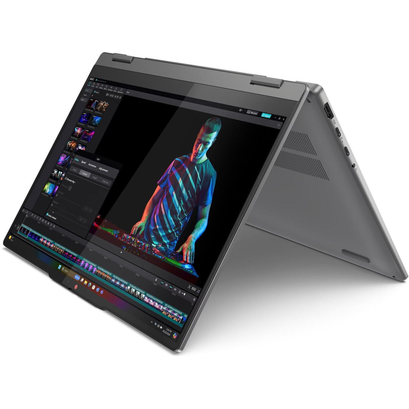 Ноутбук Lenovo 14 IdeaPad 5 2-in-1 14Q8X9 OLED (1920x1200) Full HD+ Touchscreen/Qualcomm Snapdragon X Plus (3.4 ГГц)/16GB/2TB/Qualcomm Adreno/DOS/Luna U1