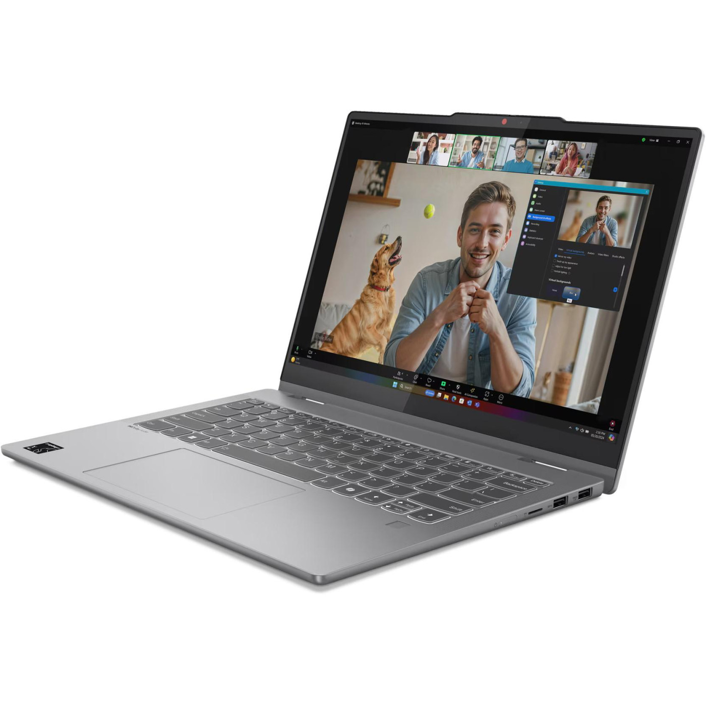 Ноутбук Lenovo 14 IdeaPad 5 2-in-1 14Q8X9 OLED (1920x1200) Full HD+ Touchscreen/Qualcomm Snapdragon X Plus (3.4 ГГц)/16GB/2TB/Qualcomm Adreno/DOS/Luna U1