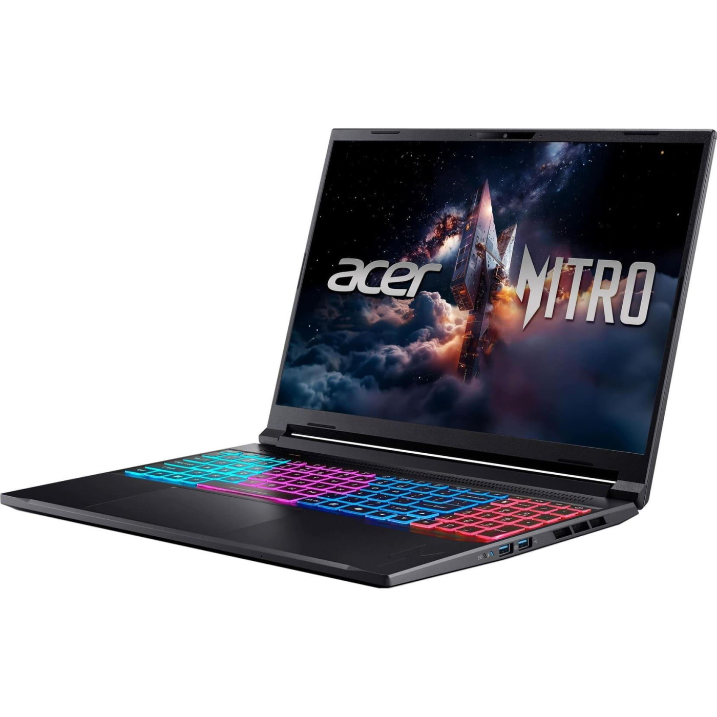 Ноутбук Acer 16 Nitro V 16S ANV16S-71 WUXGA IPS/Intel 5-210H/32GB/1TB/RTX 5050 8GB/DOS/Black (NH.U27EU.003)