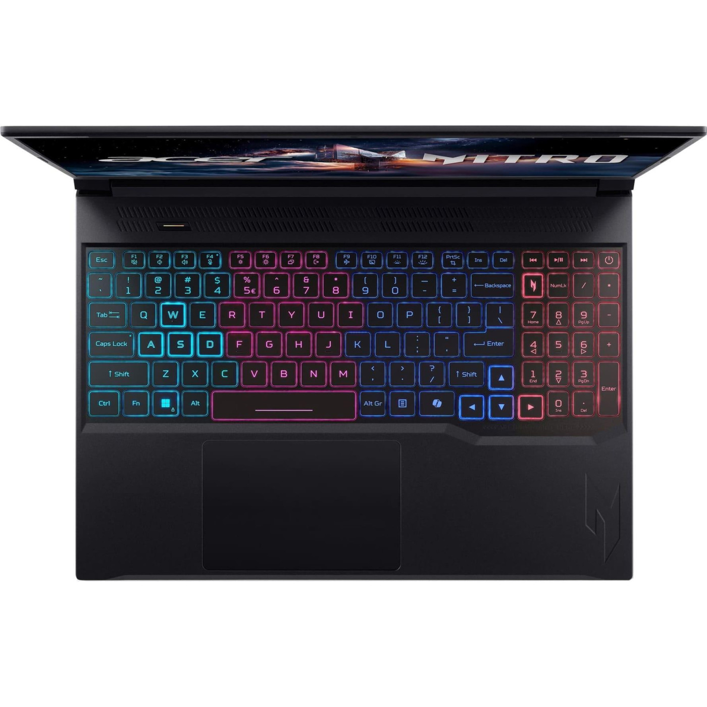 Ноутбук Acer 16 Nitro V 16S ANV16S-71 WUXGA IPS/Intel 5-210H/32GB/1TB/RTX 5050 8GB/DOS/Black (NH.U27EU.003)