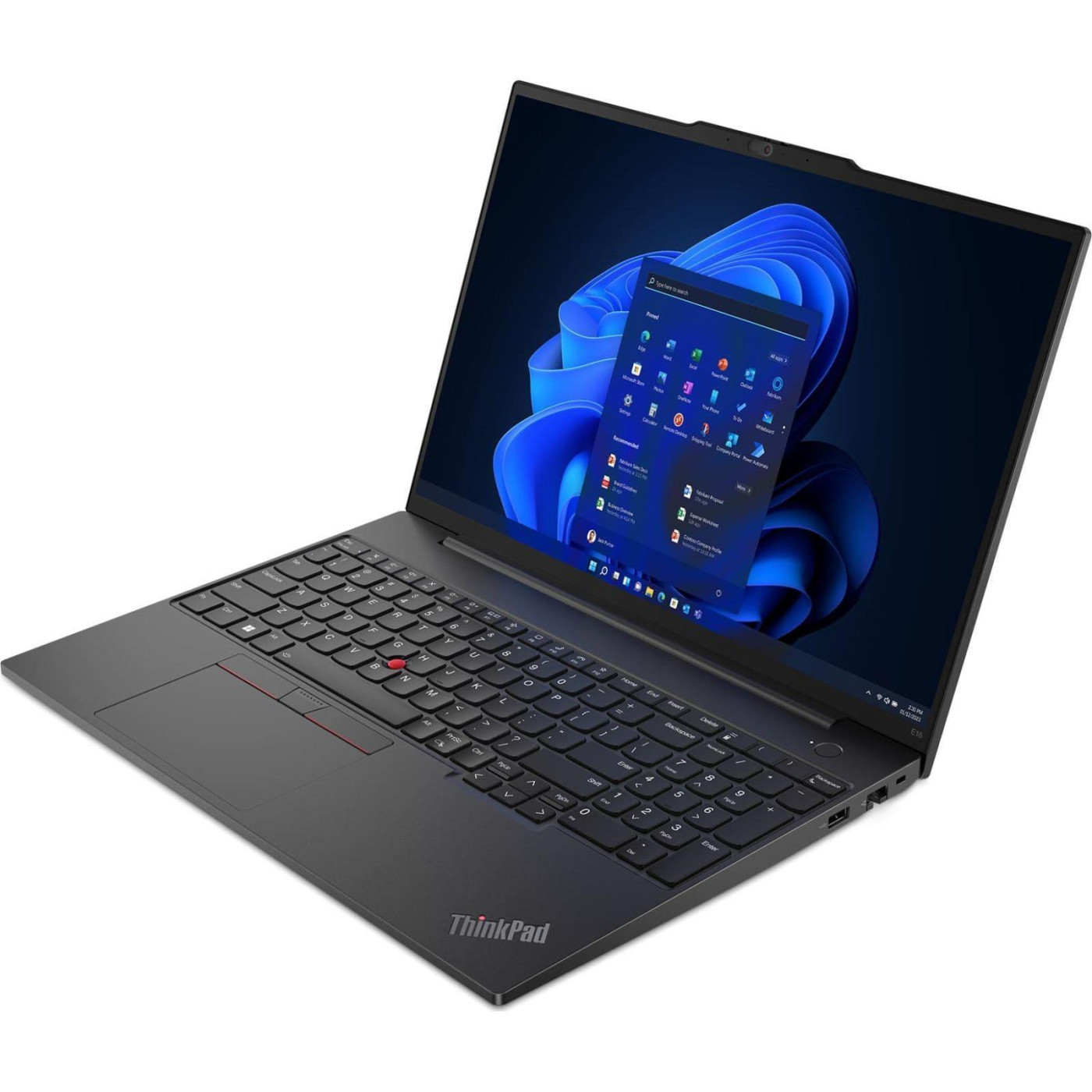 Ноутбук Lenovo 16 ThinkPad E16 G1 FHD IPS 60Hz/i3-1315U/16GB/512 SSD/Intel UHD/DOS/Black (21JQS9VD00)