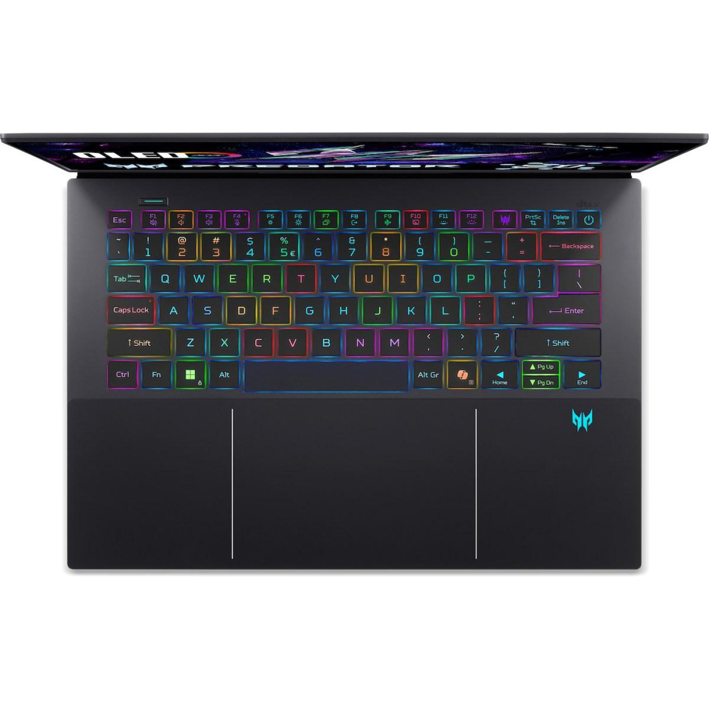Ноутбук Acer 14.5 Predator Triton 14 AI PT14-52T 2.8K OLED Touch 120Hz/Intel U9 288V/32GB/1TB/RTX 5070/W11H/Charcoal Black (NH.U0GAA.002)