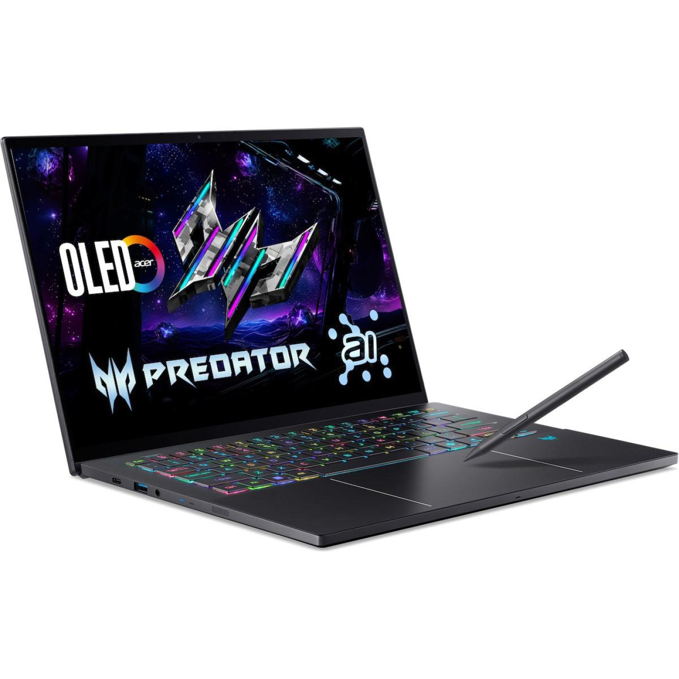 Ноутбук Acer 14.5 Predator Triton 14 AI PT14-52T 2.8K OLED Touch 120Hz/Intel U9 288V/32GB/1TB/RTX 5070/W11H/Charcoal Black (NH.U0GAA.002)