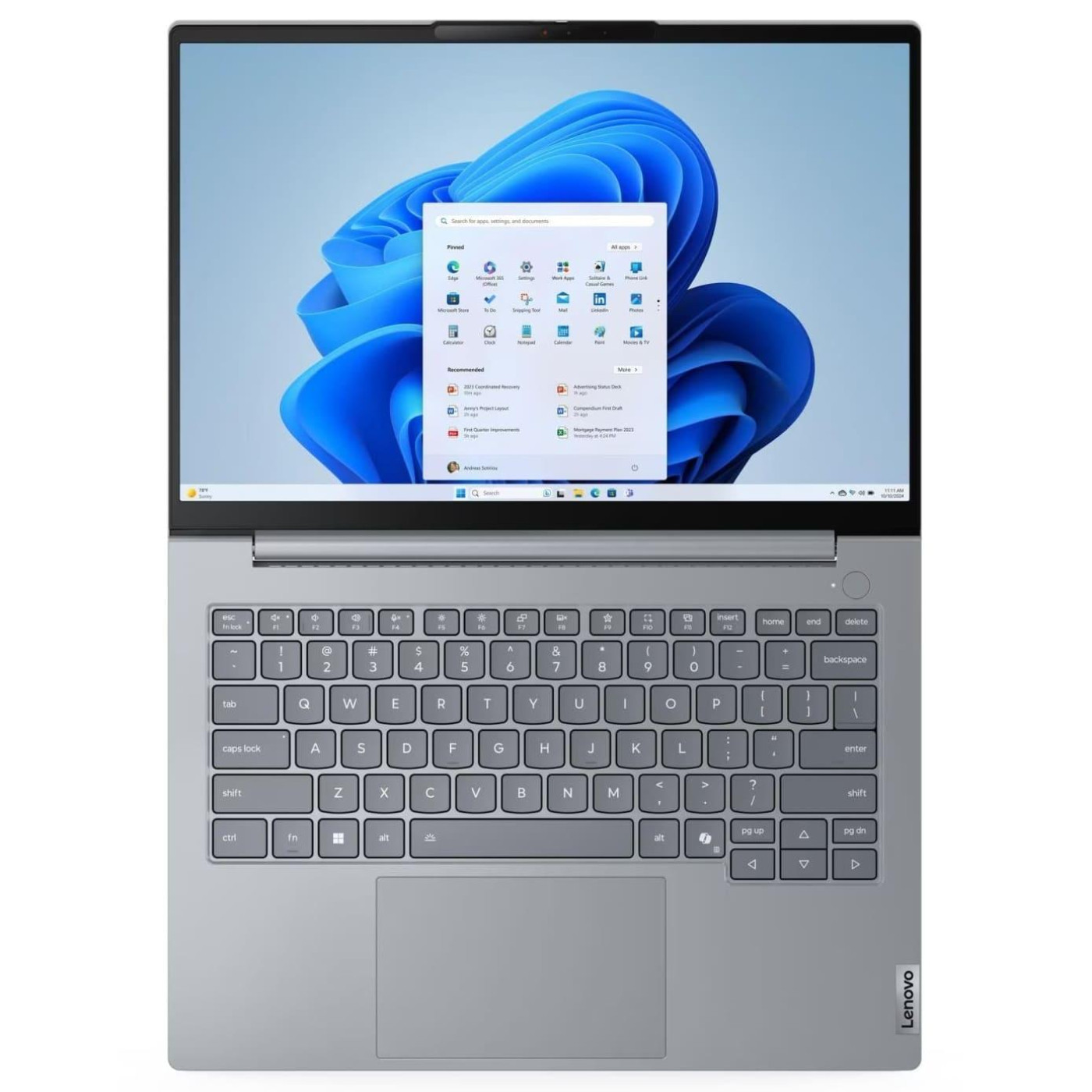 Ноутбук Lenovo 14 ThinkBook 14-G9 WUXGA IPS AG/Intel 7-240H/32GB/1TB/UMA/DOS/Gray (21UY0067RA)