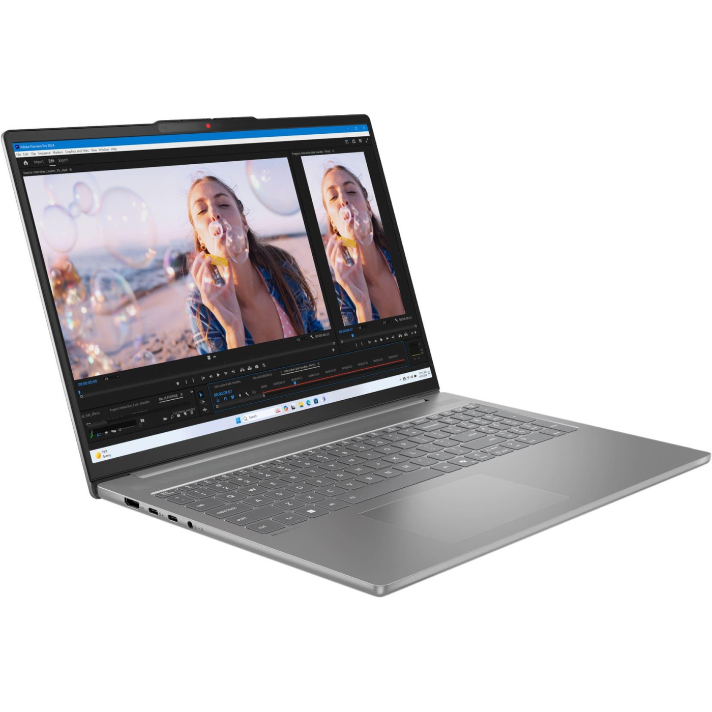 Ноутбук Lenovo 16 IdeaPad Slim 5 16IRH10R 2.8K OLED/Intel C5-210H/24GB/1TB/Intel HD/DOS/Luna Grey (83J1006RRA)