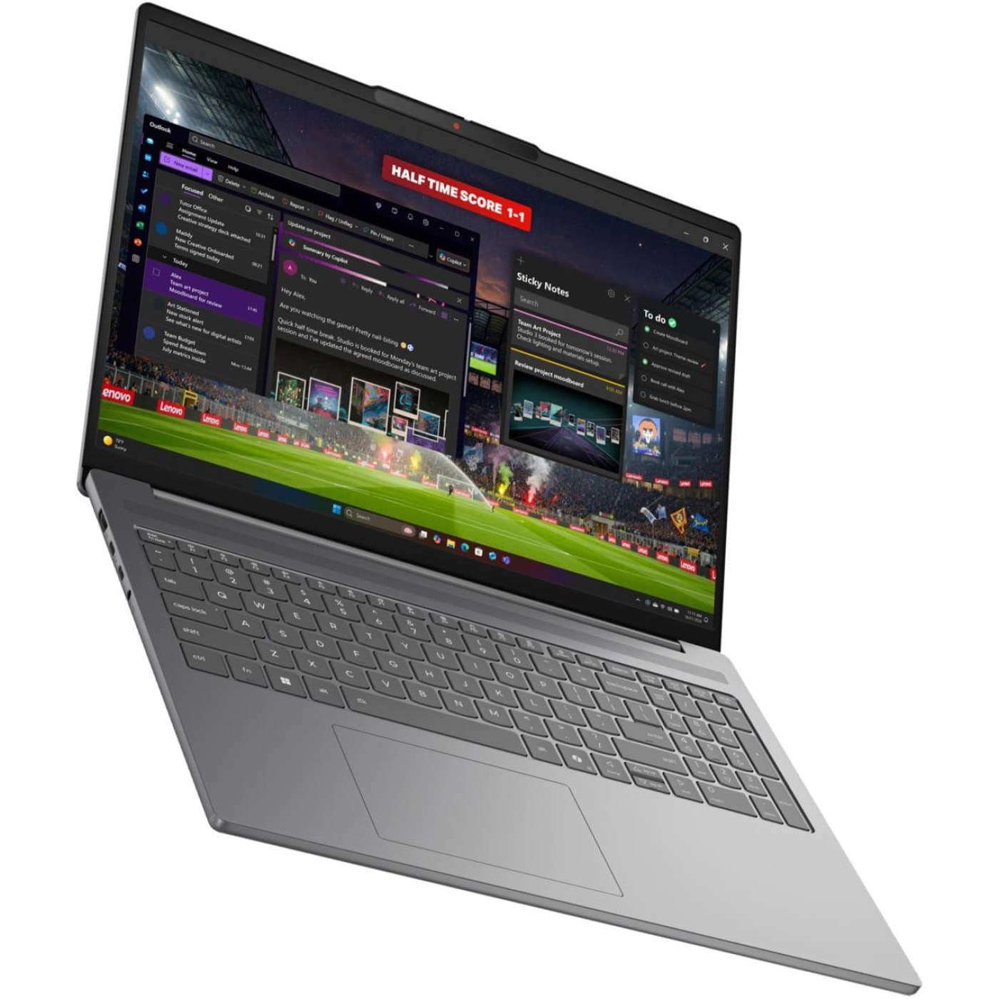Ноутбук Lenovo 16 IdeaPad Slim 5 16AHP11 WUXGA IPS 60Hz/Ryzen 7 260/16GB/512SSD/Radeon 780M/DOS/Luna Grey (83S4000WRA)