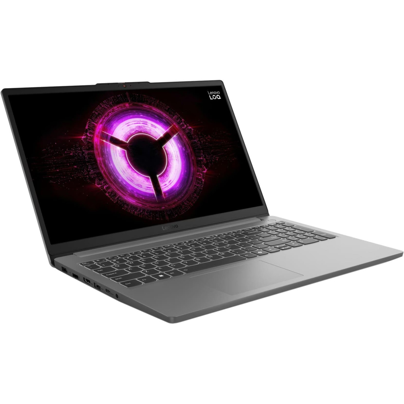 Ноутбук Lenovo 15.6 LOQ 15ARP10E FHD IPS/Ryzen 5 150/16GB/512SSD/RTX 3050 6GB/DOS/Luna Grey (83S000ERRA)