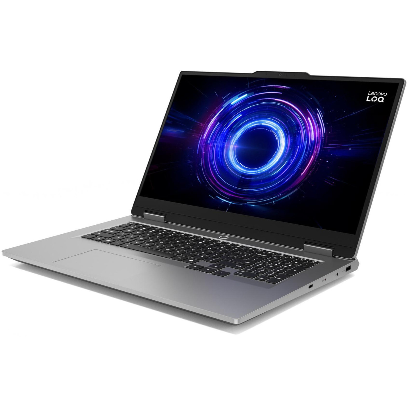 Ноутбук Lenovo 17.3 LOQ 17IRX10/Intel i5-13450HX/16GB/512SSD/RTX 5050 8GB/DOS/Luna Grey (83JH00B5RA)