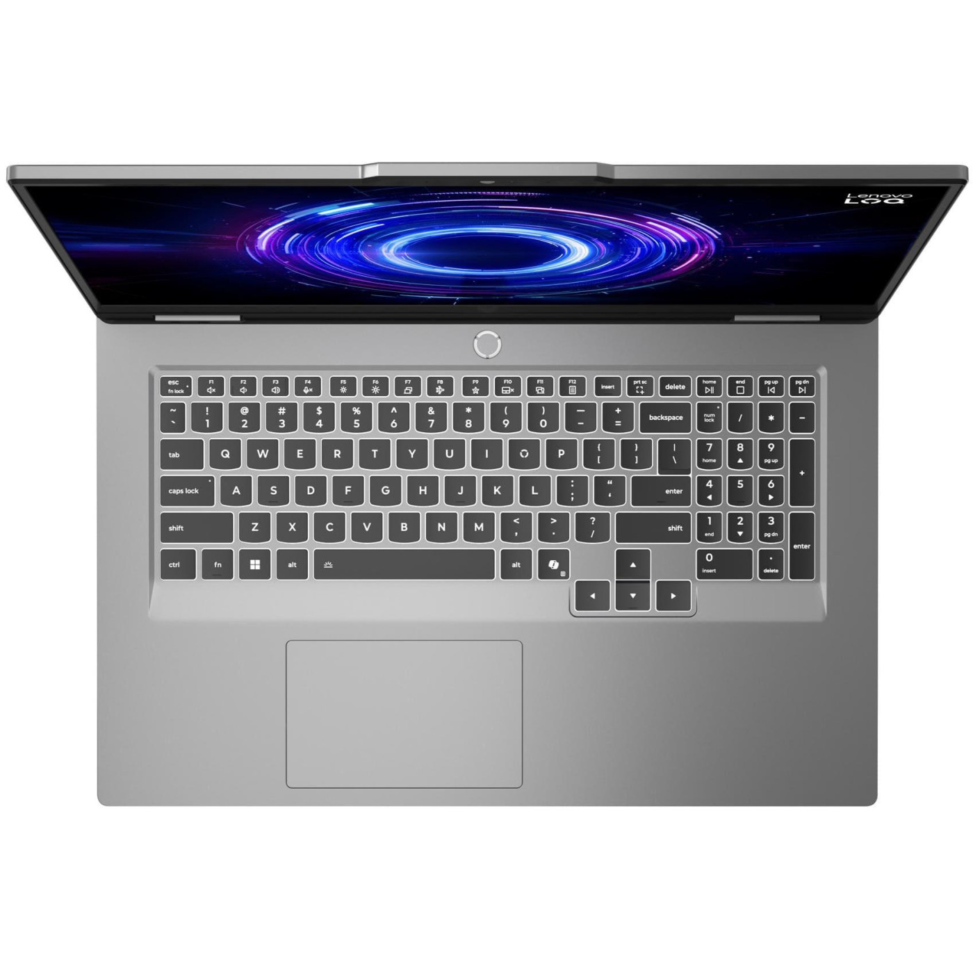 Ноутбук Lenovo 17.3 LOQ 17IRX10/Intel i5-13450HX/16GB/512SSD/RTX 5050 8GB/DOS/Luna Grey (83JH00B5RA)