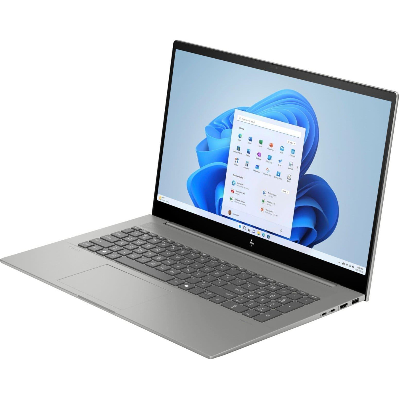 Ноутбук HP 17.3 Envy 17-cw1008ca Full HD IPS Touchscreen/Intel Core Ultra 7 155U/16GB/1TB/RTX 3050 4GB/W11H/Silver (9W412UA) U1