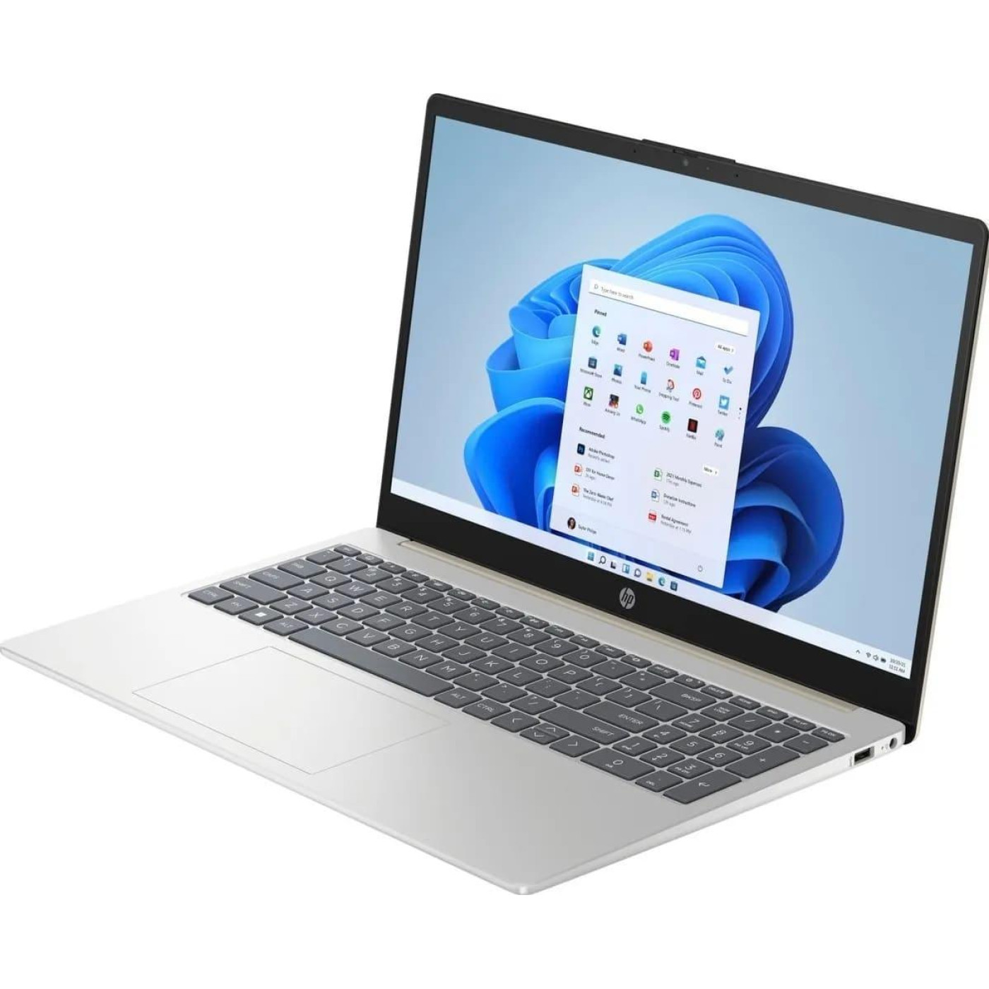 Ноутбук HP 15.6 15-fd1163ua FHD IPS/Intel Core 3-100U/16GB/512SSD/Intel Graphics/DOS/Gold (C9NC7EA)