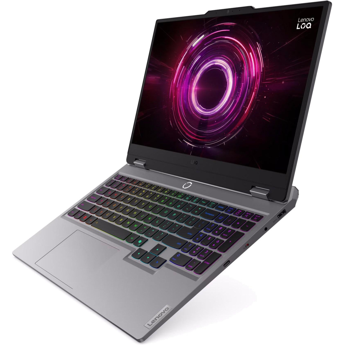 Ноутбук Lenovo 15.6 LOQ 15AHP10 FHD IPS 144Hz/Ryzen 5 220/16GB/512 SSD/RTX 5050 8GB/DOS/Luna Grey (83JG00FBRA)
