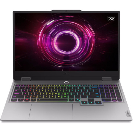 Ноутбук Lenovo 15.6 LOQ 15AHP10 FHD IPS 144Hz/Ryzen 5 220/16GB/512 SSD/RTX 5050 8GB/DOS/Luna Grey (83JG00FBRA)