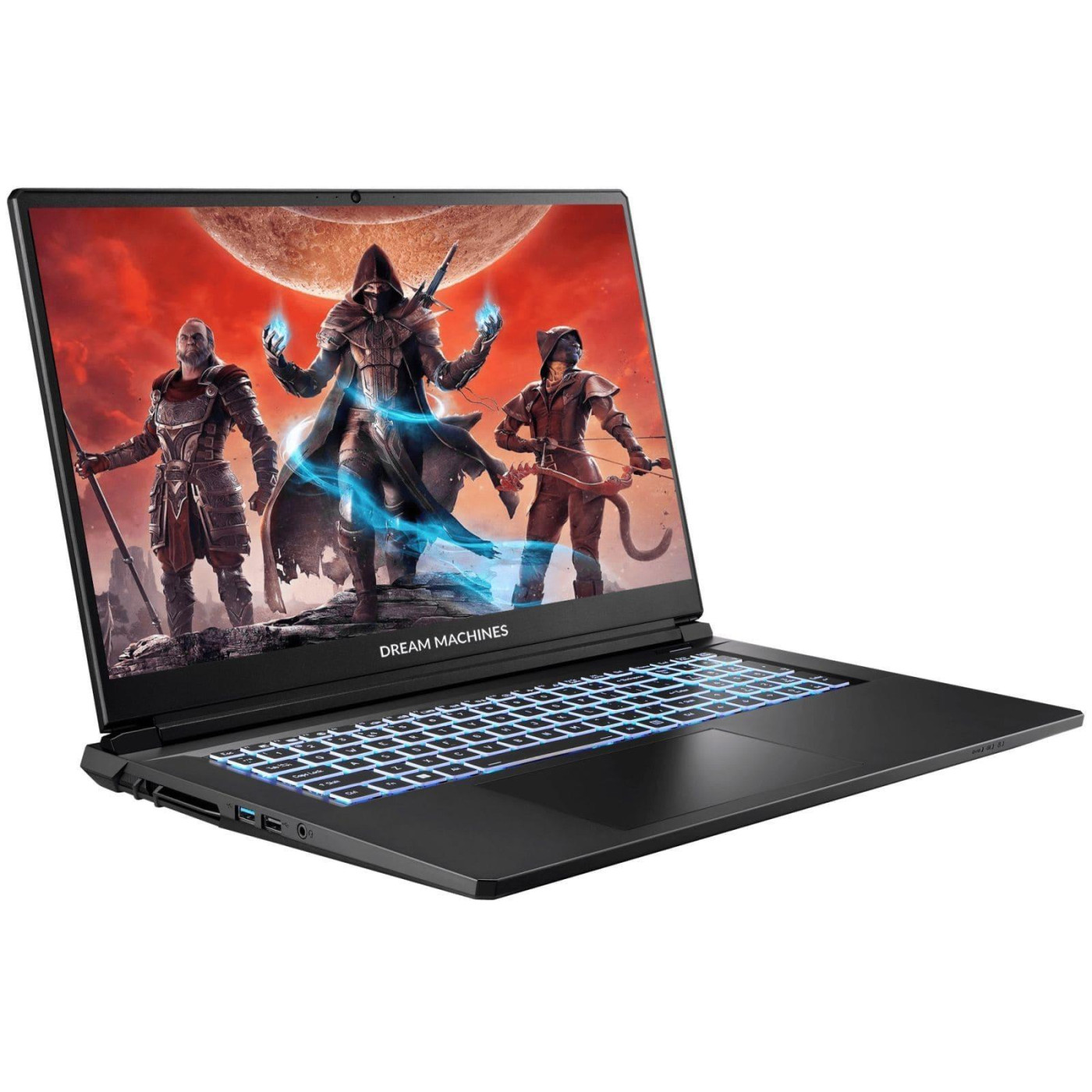 Ноутбук Dream Machines 17.3 RT5060-17 FHD IPS/Ryzen 7 AI 350/32GB/2TB/RTX 5060 8GB/DOS/Black (RT5060-17UA25)