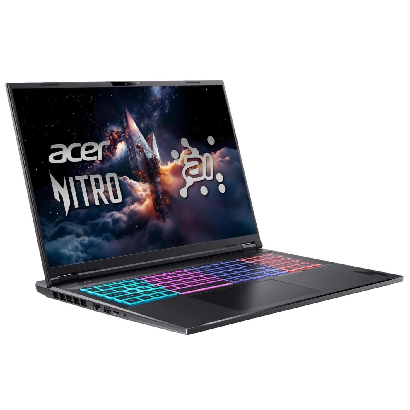 Ноутбук Acer 18 Nitro 18 AN18-61 WQXGA IPS/AMD R7-350/32GB/2TB/RTX 5070 8GB/Linux/Black (NH.QYBEU.003)