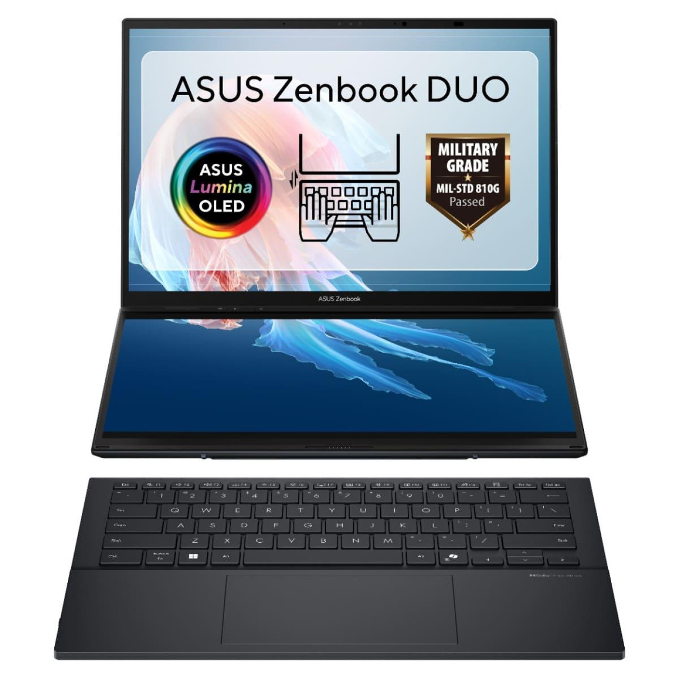 Ноутбук ASUS 14 Zenbook Duo UX8406CA-QL047X FHD Touch OLED/Intel Ultra 9 285H/32GB/2TB/UMA/W11P/Grey (90NB14X1-M001P0)
