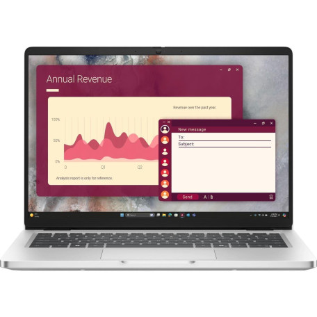 Ноутбук Dell 14 Pro 14 PC14250 FHD+/Intel U5-235U/16GB/512SSD/UMA/DOS (BTO106_PC14250_UA_UBU)
