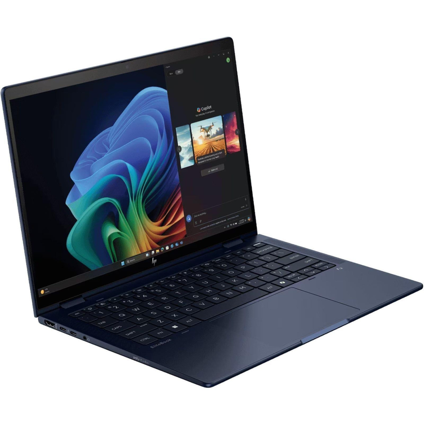 Ноутбук HP 14 EliteBook X Flip G1i WUXGA Touch/Intel U5-228V/32GB/512SSD/UMA/W11P/Blue (B9ZU8ET)