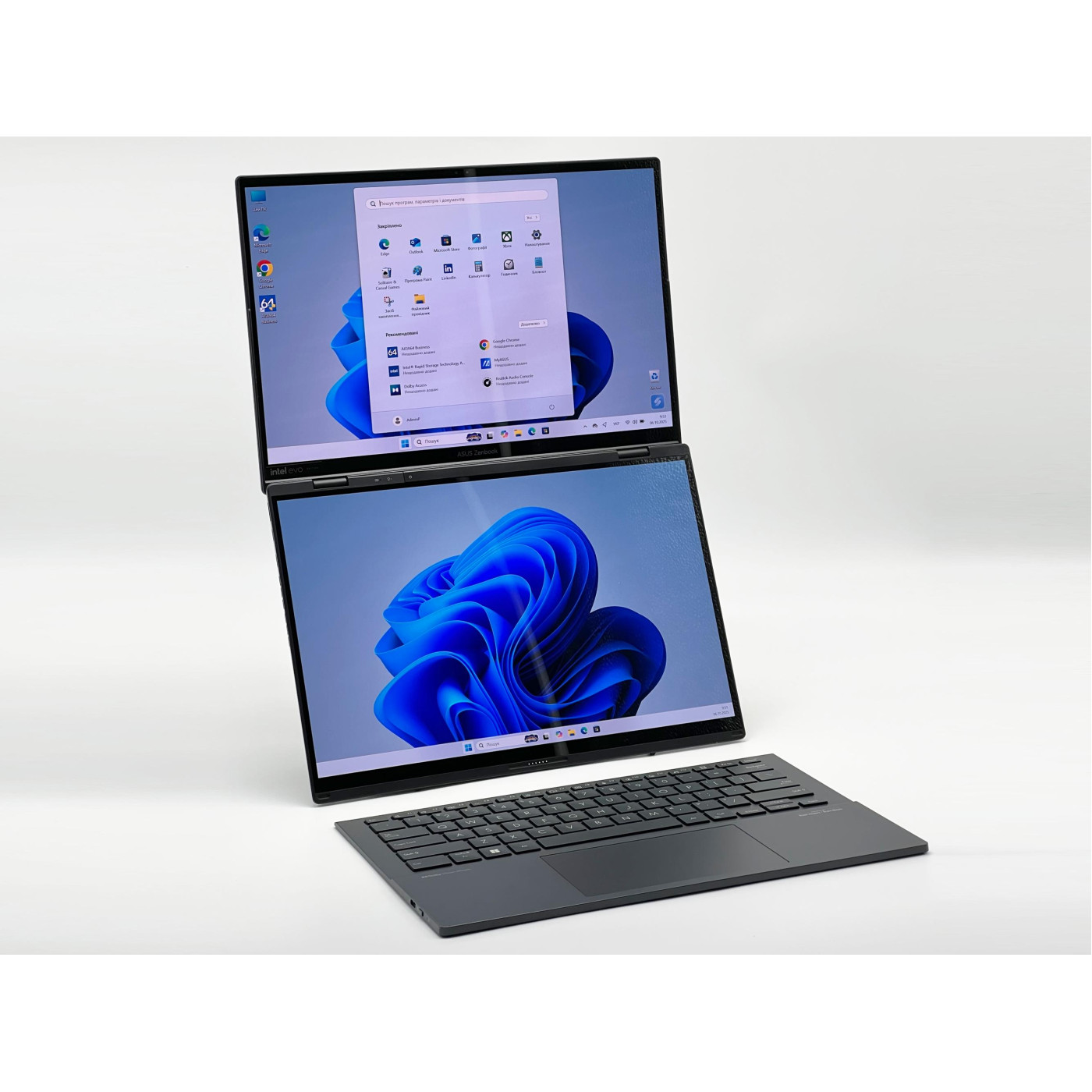 Ноутбук ASUS Zenbook Duo, Intel Core Ultra 7 155H, 16 GB, 960 GB, Intel Arc Graphics, 1920x1200, OLED (SH2509973) Б/в