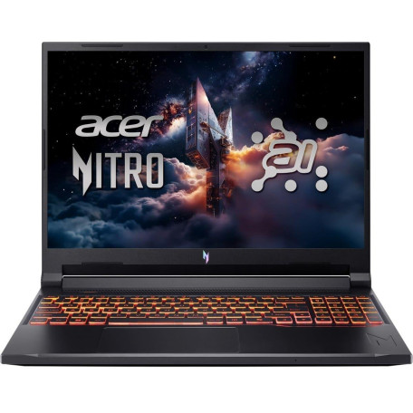 Ноутбук Acer 16 Nitro V 16 AI ANV16-42-R0S5 FHD IPS 180Hz/Ryzen 5 240/16GB/512SSD/RTX 3050/DOS/Black (NH.U1KEU.008)