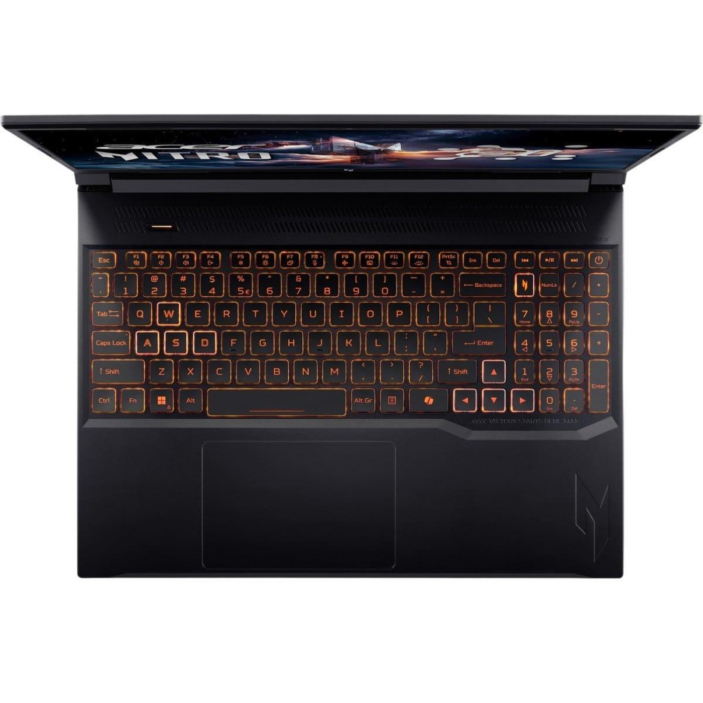 Ноутбук Acer 16 Nitro V 16 AI ANV16-42-R0S5 FHD IPS 180Hz/Ryzen 5 240/16GB/512SSD/RTX 3050/DOS/Black (NH.U1KEU.008)