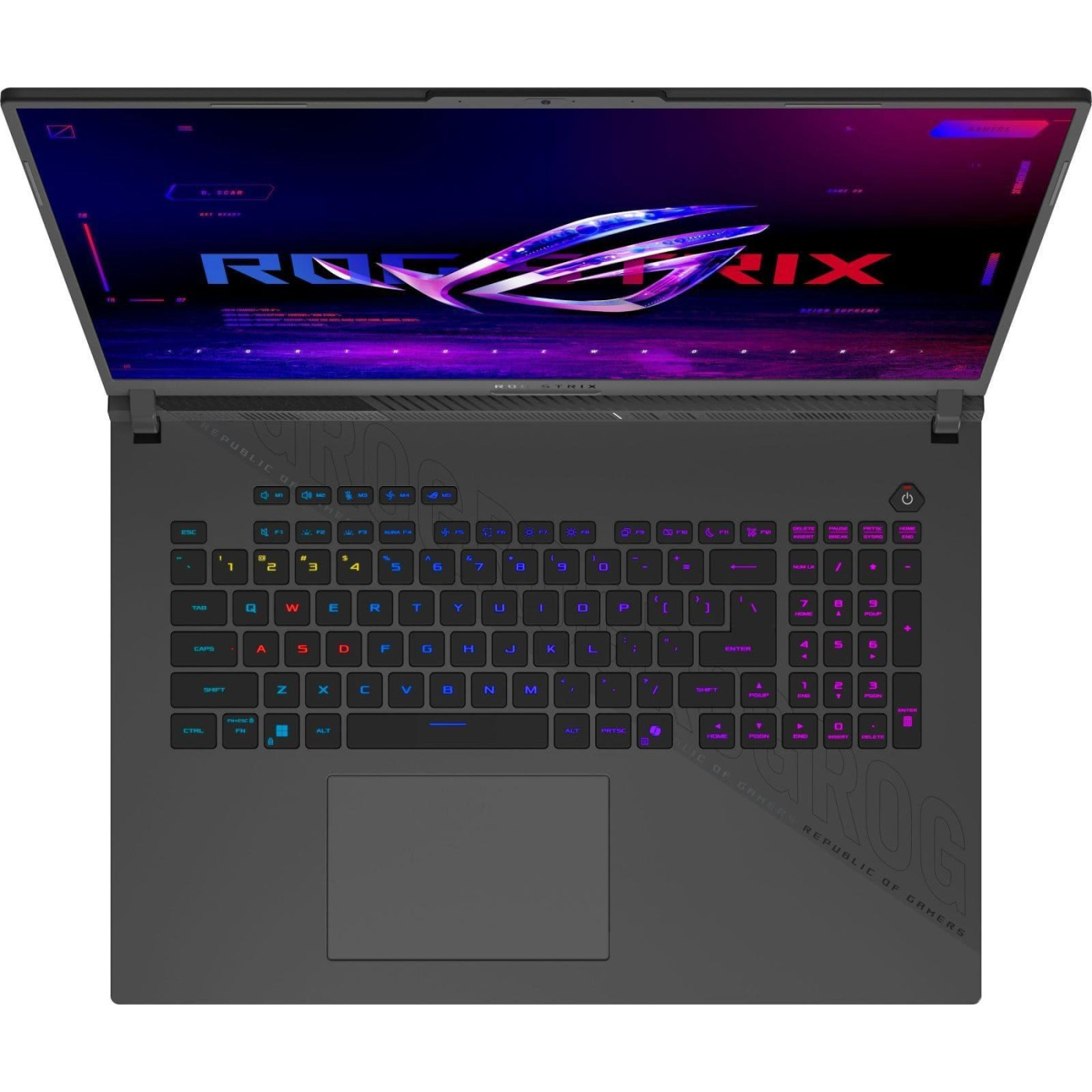 Ноутбук ASUS 18 ROG Strix G18 G814PM 2560x1600 IPS 240Hz/Ryzen 9 8940HX/32GB/1TB/RTX 5060/W11H/Eclipse Gray (G814PM-S9010W)