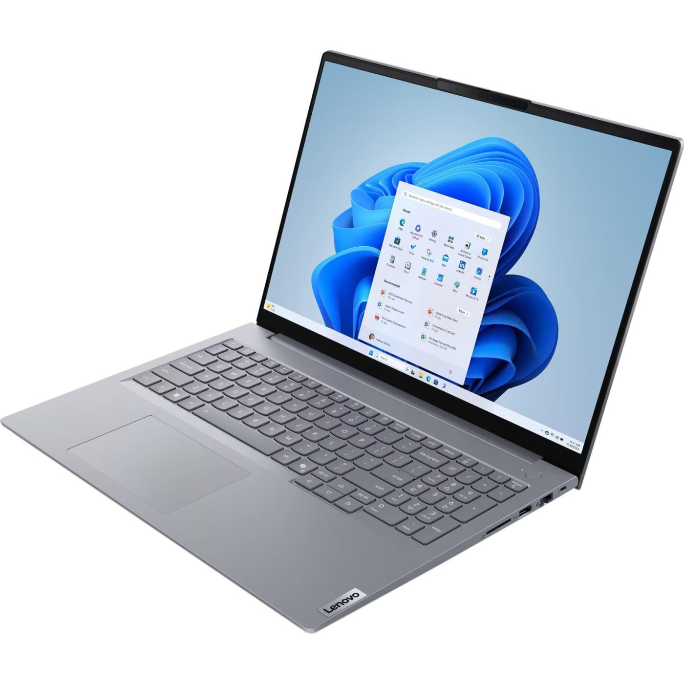 Ноутбук Lenovo 16 ThinkBook 16 G8 IAL U7-255H/16GB/512GB/UMA/DOS/Gray Arctic (21SK007YRA)