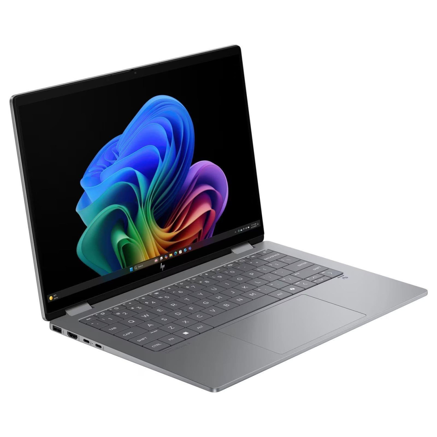 Ноутбук HP 14 OmniBook X Flip x360 14-fk0004ua 2048x1080 IPS Touch/Ryzen 5 AI 340/16GB/512SSD/UMA/W11H/Grey (C3VD1EA)